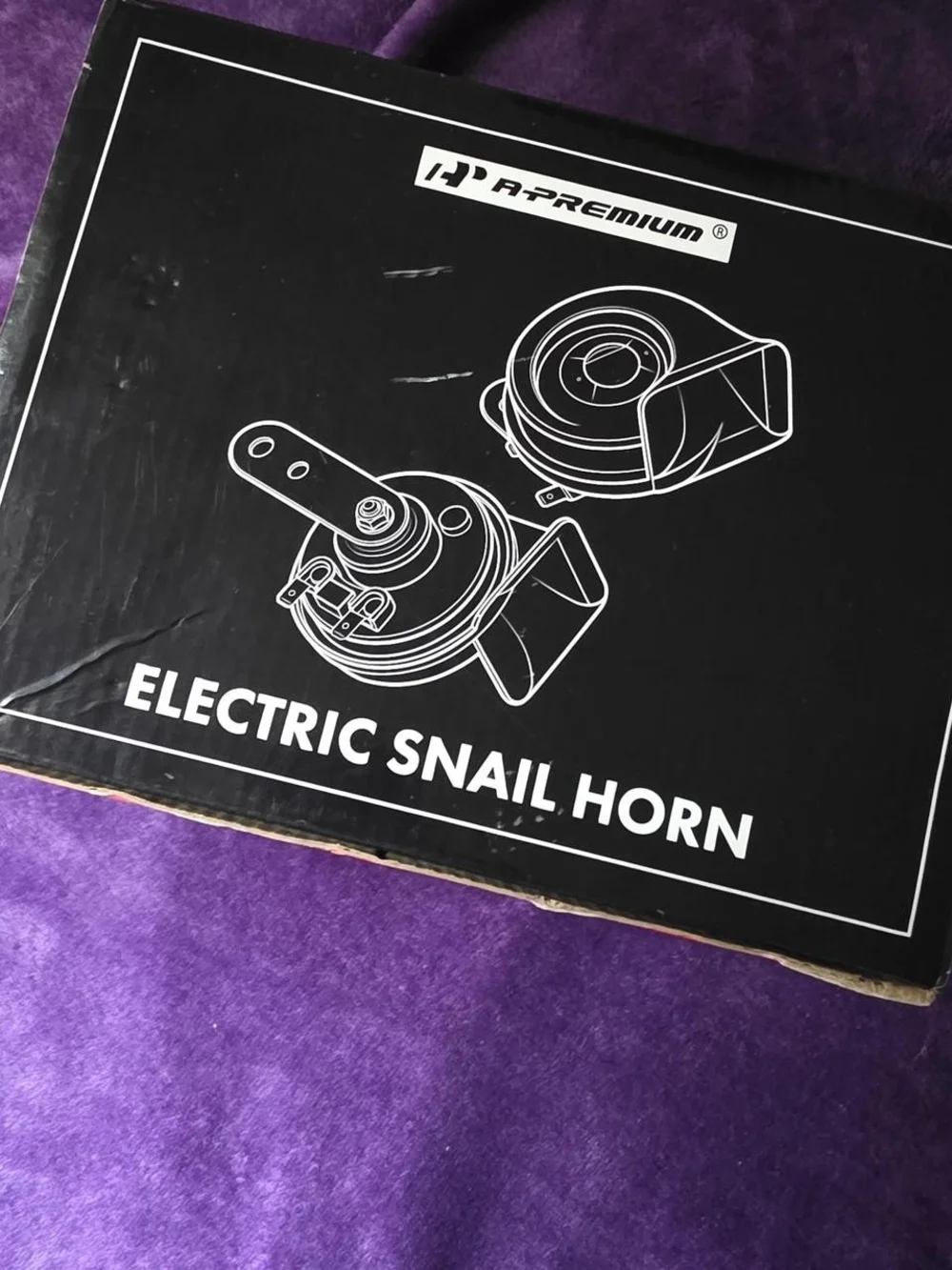 Universal Black Twin Electric Horns for Vehicles